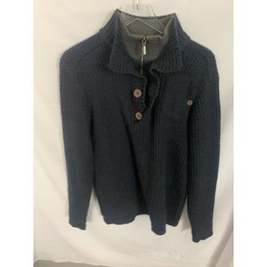 The Original Unlocked Men’s Brand L Knit Button Zip Heavyweight Cardigan Sweater